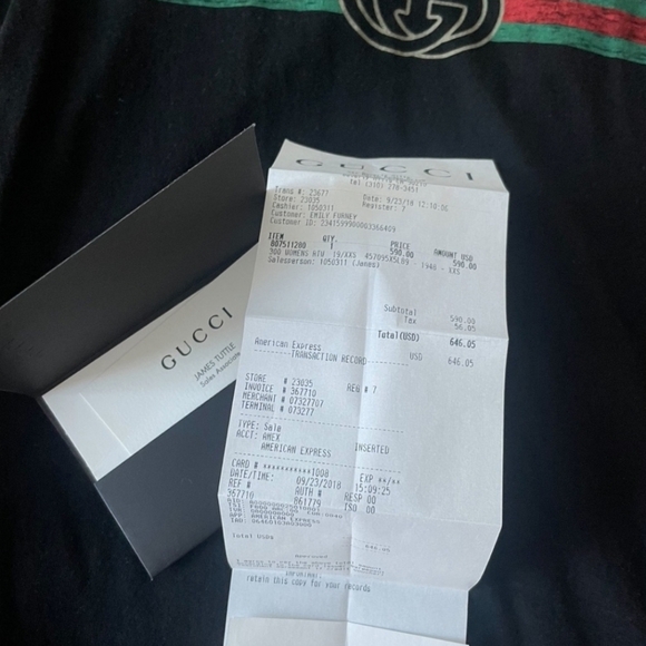 Authentic Gucci Men's Black Graphic Tee Men's 2x Fits Like A Loose XL - Picture 4 of 4